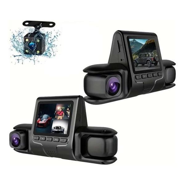 360° Kapsama Sunan GLRTECH Araç Kamerası – 3 Lensli, Full HD, Park Monitörü, Gece Görüş, Hareket Sensörü - Image 1
