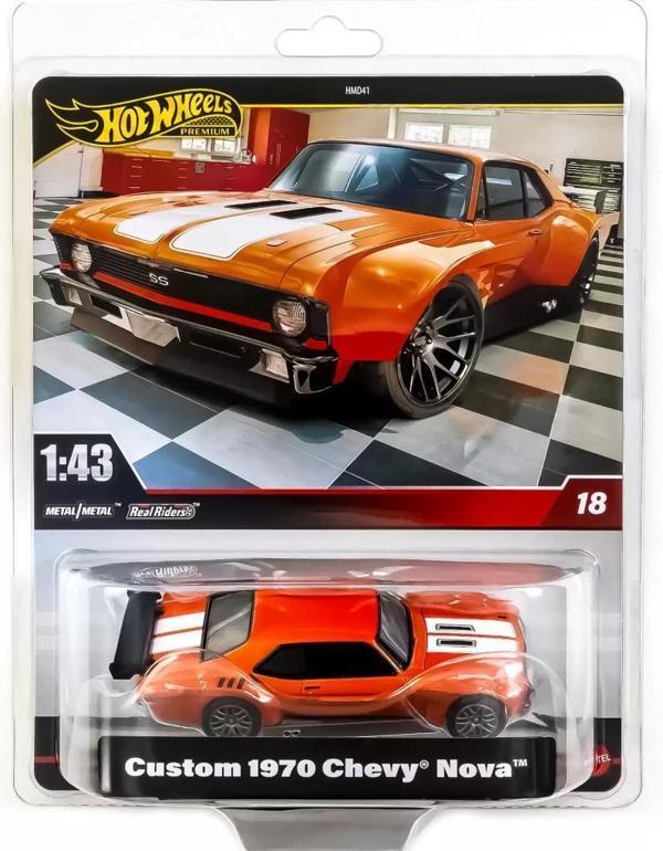 Hot Wheels Premium CUSTOM 1970 CHEVY NOVA HWG03 - HMD44 - Image 1