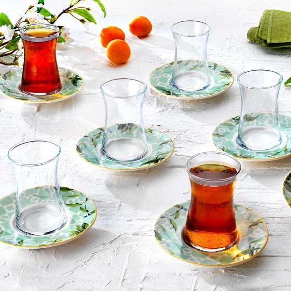 Schafer Sorte Çay Seti 12 Parça-Su Yeşili - Image 1
