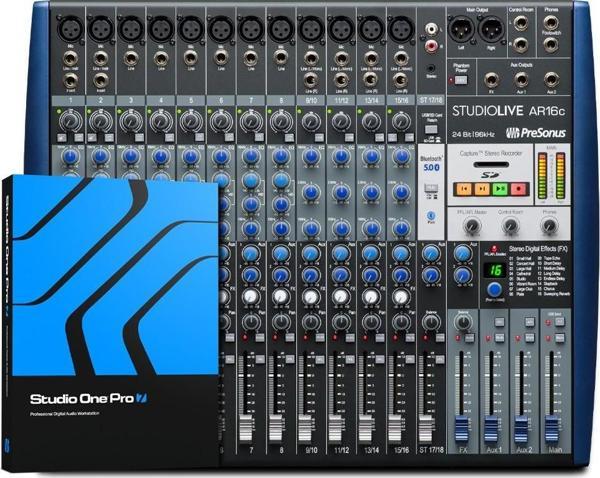 StudioLive AR16c USB | USB-C bağlantılı 16 Kanal Hibrit mixer / ses kartı / recorder - Image 1