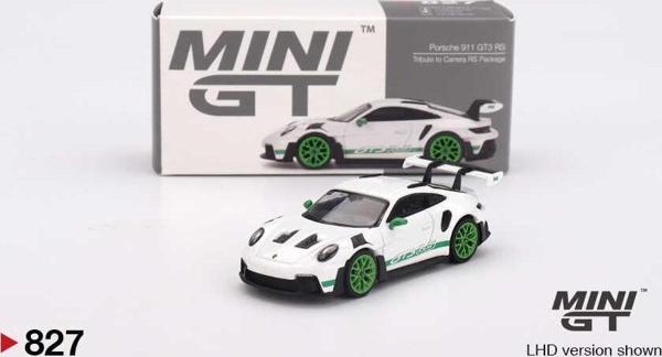 Mini GT 1/64 827 Porsche 911 (992) GT3 RS Tribute to Carrera RS Package - Image 1