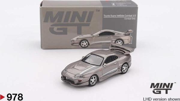 Mini GT 1/64 978 Toyota Supra VeilSide Combat V-II Combat Grey - Image 1