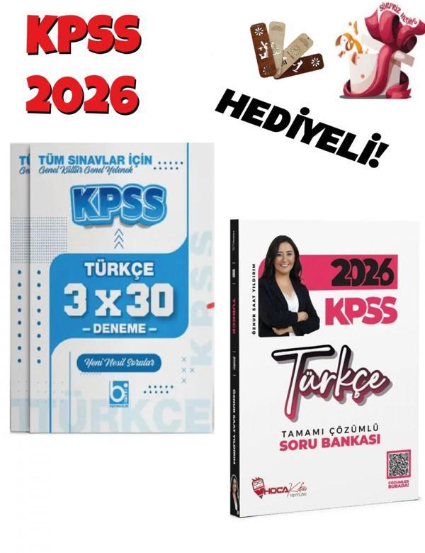 2026 KPSS Türkçe Çözümlü Soru Bankası ve Deneme Seti 2 Kitap Bigelio ve Hoca Kafası Yayınları - Bi bigelio - Image 1