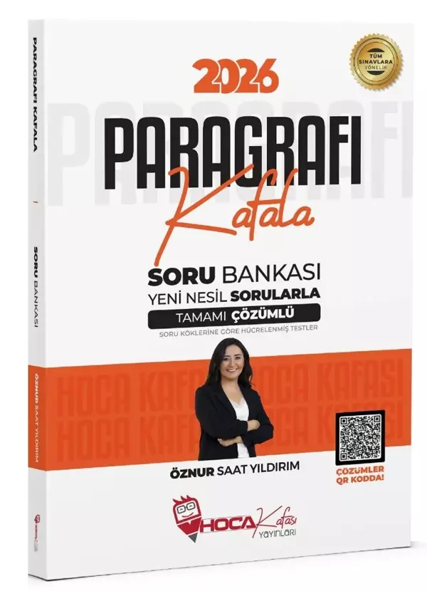 2026 KPSS TYT ALES DGS Paragrafı Kafala Soru Bankası Çözümlü - Öznur Saat Yıldırım Hoca Kafası Yayın - Hoca Kafası Yayınları - Image 1