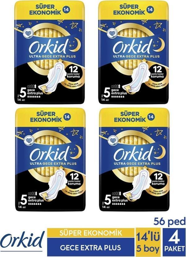 Orkid Ultra Extra 4'lü Gece Ekstra Plus X4 Adet - Image 1