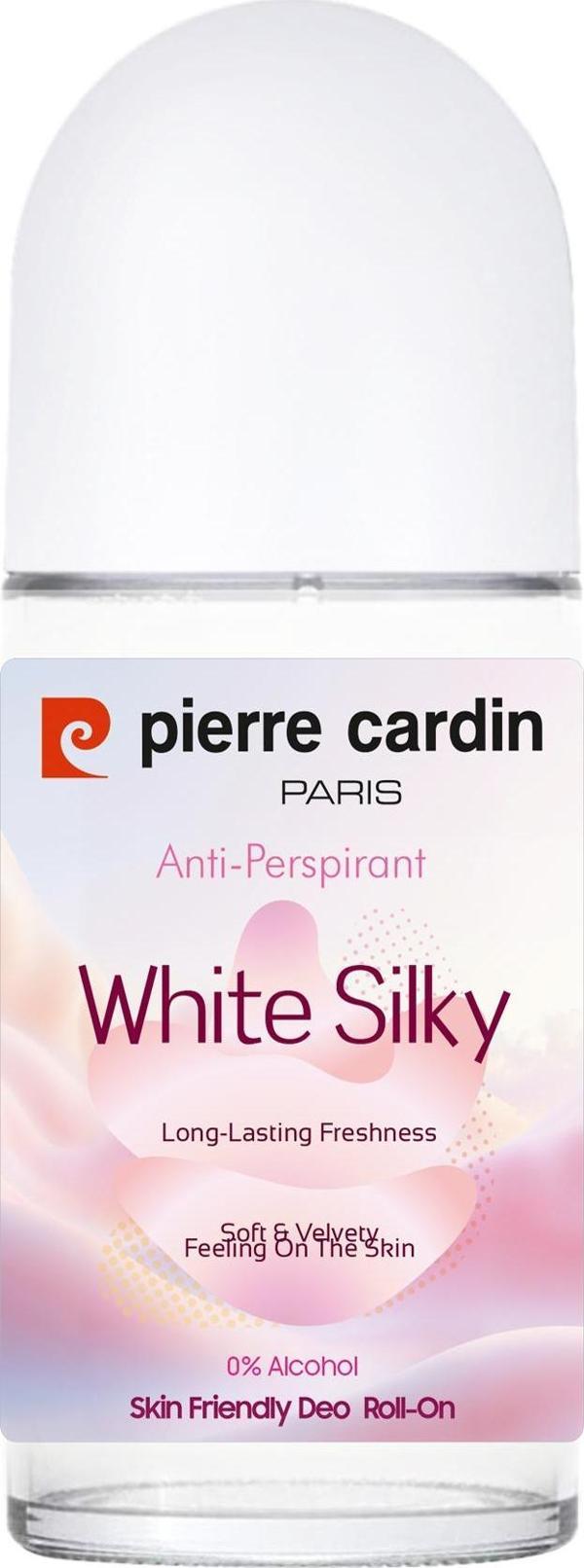 Pierre Cardin Roll-on Kadın Deodorant Ter Kokusu Önleyici Leke Bırakmayan 48 Saat Anti-perspirant Koruma-White Silky-Bey - Image 1