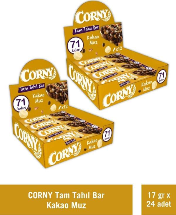 Corny Tam Tahıllı Bar Kakao Muz 17 gr x 24 Adet - Image 1