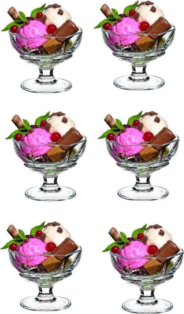 Paşabahçe 51368 ıce vılle dondurmalık 6 lı dondurma sunum kasesi - Image 1
