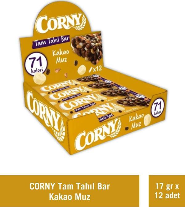 Corny Tam Tahıllı Bar Kakao Muz 17 gr x 12 Adet - Image 1
