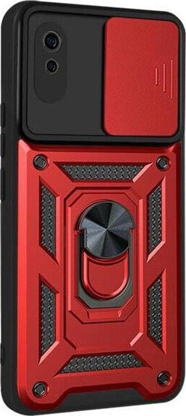 Xiaomi Redmi 9A Kılıf Tank Aramid Sürgülü Vega Yüzüklü  - Image 1