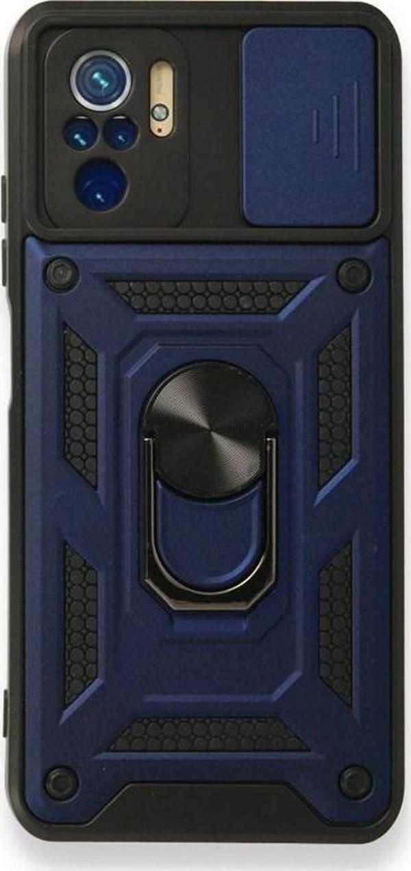 Xiaomi Redmi Note 10S Kılıf Tank Aramid Sürgülü Vega Yüzüklü  - Image 1