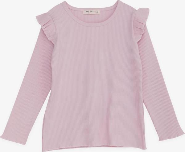 Breeze Kız Çocuk Uzun Kollu Bluz Fırfırlı 2-6 Yaş, Pembe - Image 1