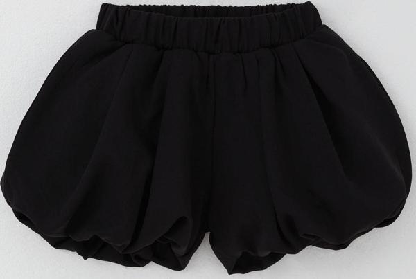 Breeze Kız Çocuk Etek Görünümlü Balon Şort Paçası Beli Lastik Detaylı 8-14 Yaş, Siyah - Image 1