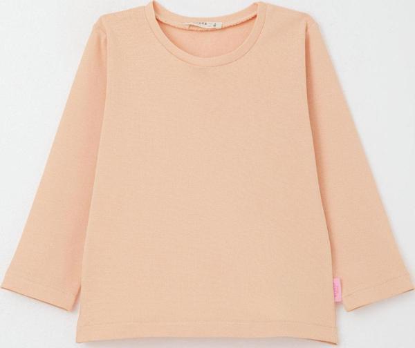 Breeze Kız Bebek Uzun Kollu Tişört Basic 9 Ay-3 Yaş, Somon - Image 1