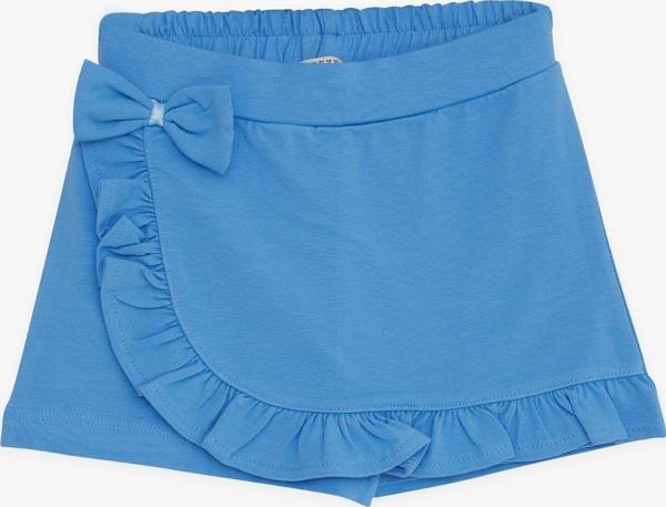 Breeze Kız Çocuk Şort Etek Fiyonklu Fırfırlı 1.5-5 Yaş, Mavi - Image 1