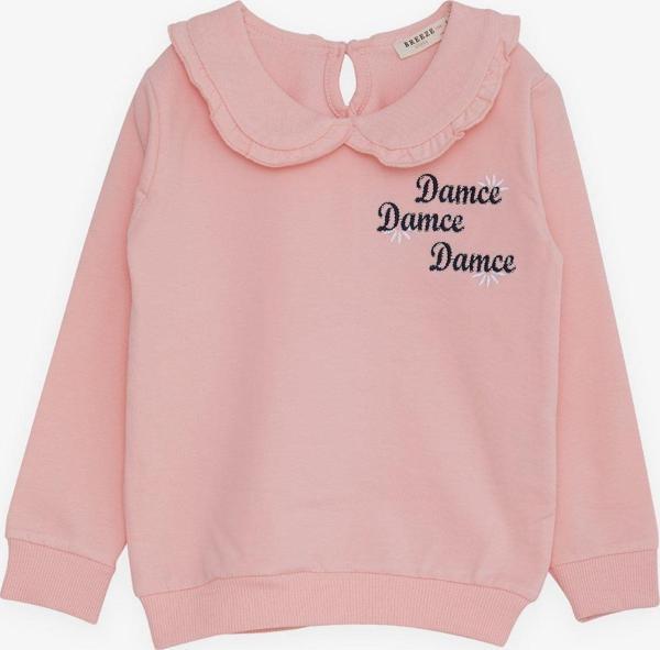 Breeze Kız Çocuk Sweatshirt Bebe Yaka 1.5-5 Yaş, Pembe - Image 1