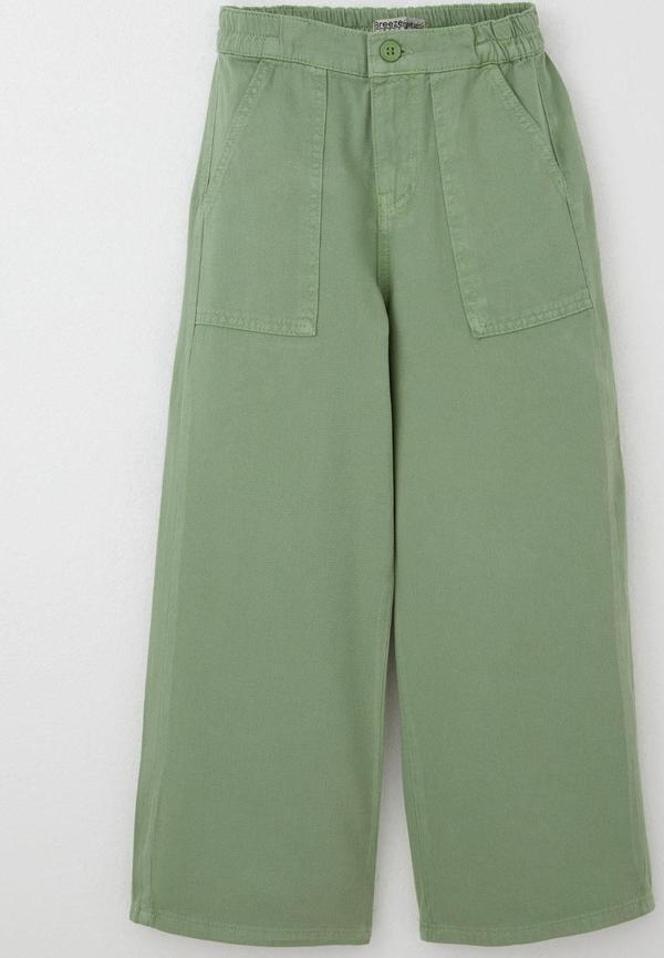 Breeze Kız Çocuk Gabardin Pantolon Geniş Paça Beli Lastikli 5-9 Yaş, Mint Yeşili - Image 1