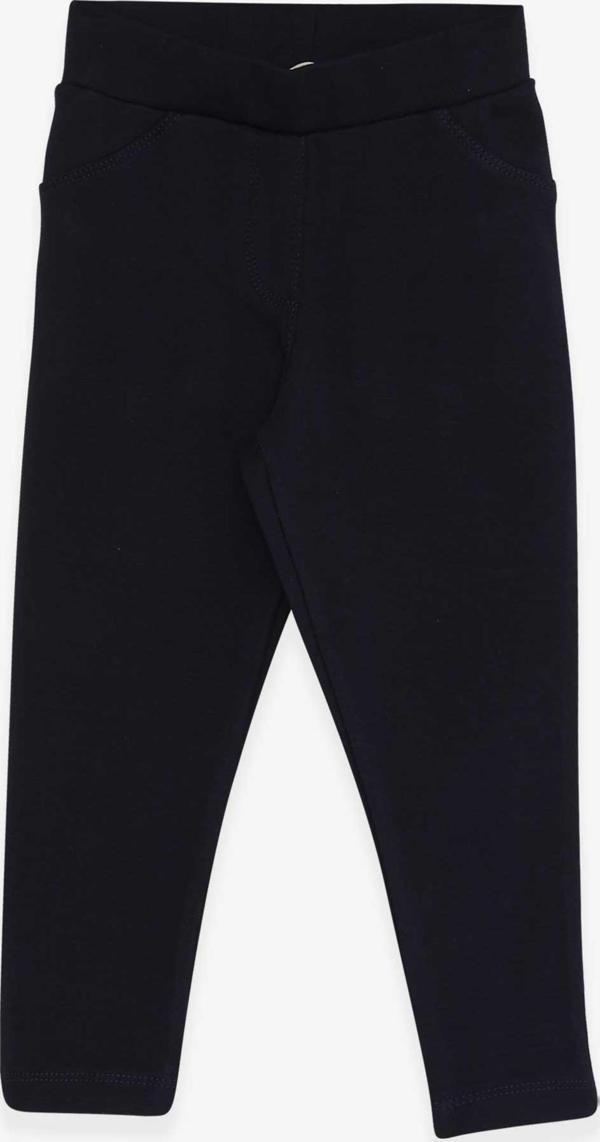 Breeze Kız Çocuk Tayt Pantolon Arkası Cepli 2-6 Yaş, Lacivert - Image 1