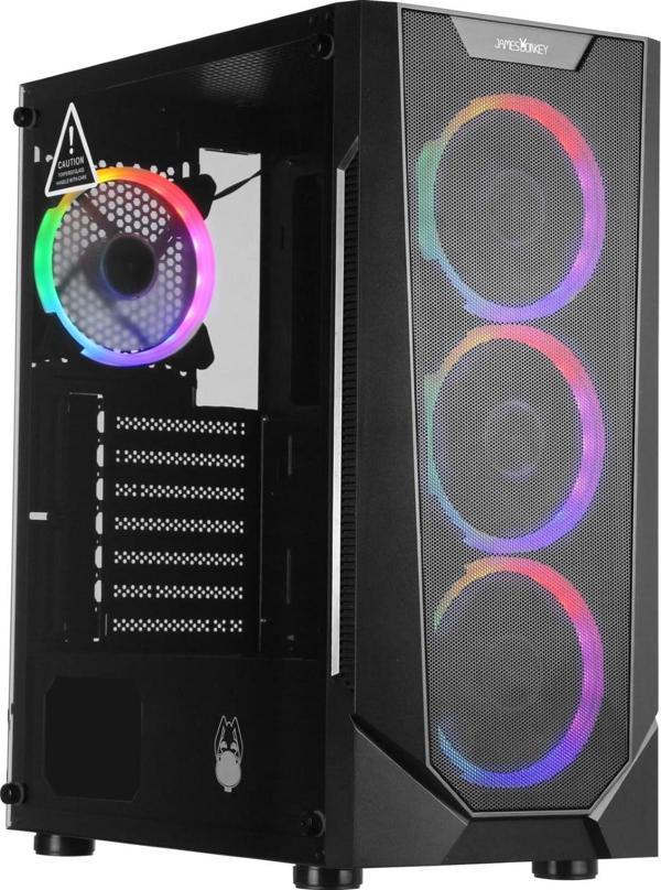 James Donkey Helix H800 | AMD Ryzen 7 5700 | 1 x 16 GB DDR4 | ASUS Dual Radeon RX7600 OC 8G | 500 GB SSD Oyuncu Kasa - Image 1