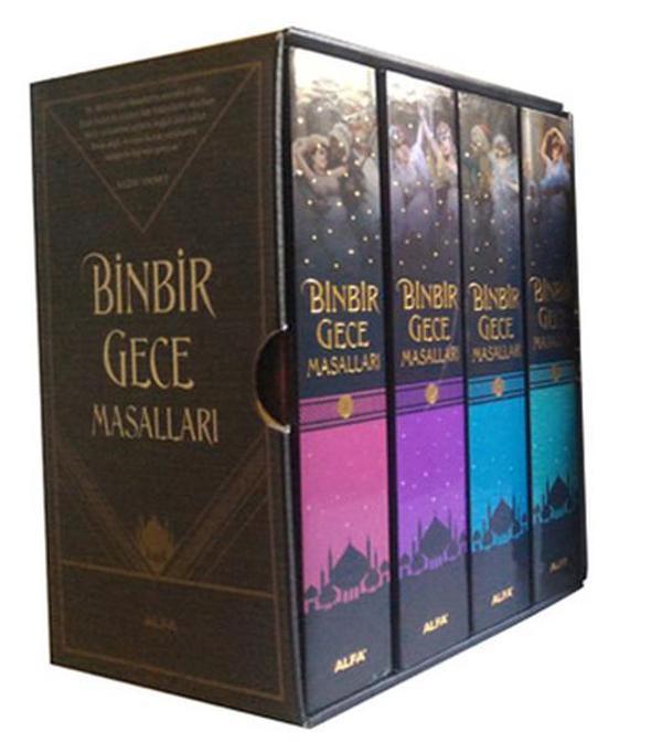 Binbir Gece Masalları Seti Kutulu - 4 Kitap Takım - Alfa Yayıncılık - Image 1