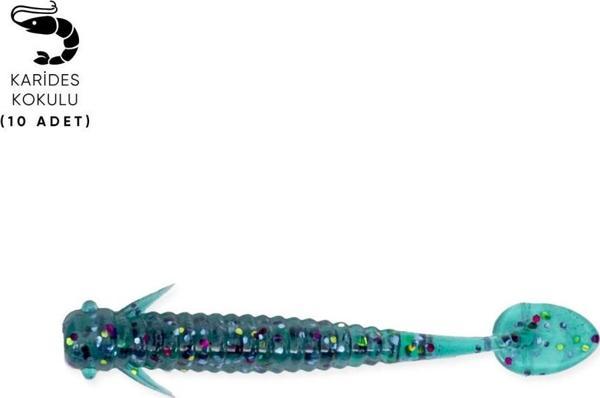 Silikon Kurt Yem - 1g 50mm - Fishack Wormix - 10 Adet - Blue - Image 1