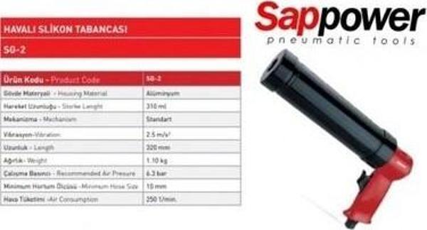 SAPPOWER SG-2 HAVALI MASTİK SİLİKON TABANCASI - Image 1