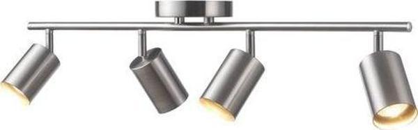 Rsylight Retro İnox Kaplama 180 Derece Hareketli Modern Spor 4 Lü Led Spot Avize Beyaz Ampullü - Image 1