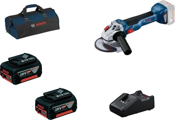 Bosch Gws 18V-10 2x4.0Ah Çift Akülü Taşlama Makinesi - Image 1