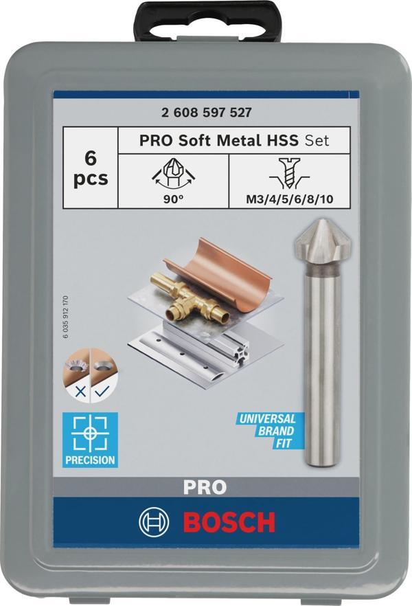 Bosch PRO Soft Metal HSS Havşa Ucu Seti, 6lı - Image 1