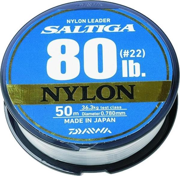Daiwa Saltiga Nylon 50m Leader Misina 170lb - Image 1