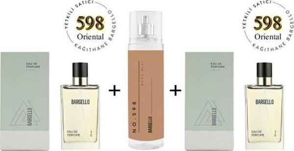 598 + 598 Unisex Parfüm Edp 50 ml Oriental + No: 598 Unisex Body Mist Edt 210 ml -mnms598bmset - Image 1