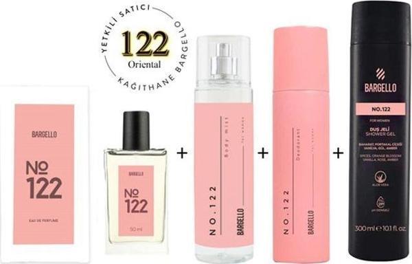 122 Kadın Parfüm Set ( Parfüm - Bodymist - Deodorant - Duş Jeli ) - Mnms122setduş - Image 1