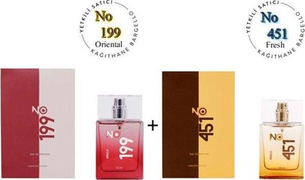 No: 199 + No:451 Unisex Parfüm Edp 50 ml Oriental / Fresh - Mnms50no199451 - Image 1