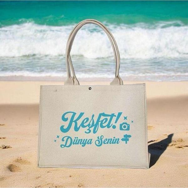 YAZ PROJESİ PLAJ ÇANTASI KEŞFET BGYAZ - Image 1