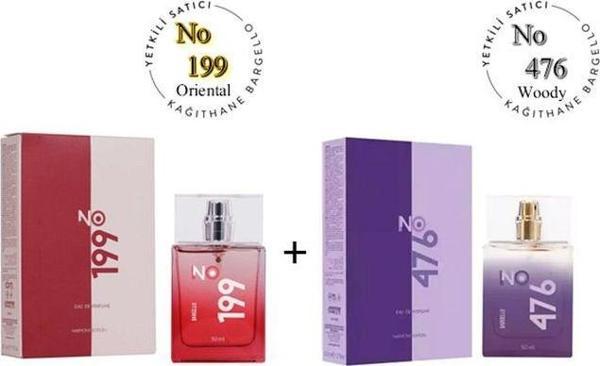 No: 199 + No:476 Unisex Parfüm Edp 50 ml Oriental / Woody - Mnms50no199476 - Image 1