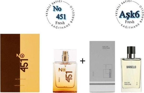 No:451 + Aşk6 Unisex / Erkek Parfüm Edp 50 ml Fresh - Mnms50no451ask6 - Image 1