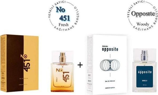 No:451 + Opposite Unisex / Erkek Parfüm Edp 50 ml Fresh / Woody - Mnms50no451oppo - Image 1