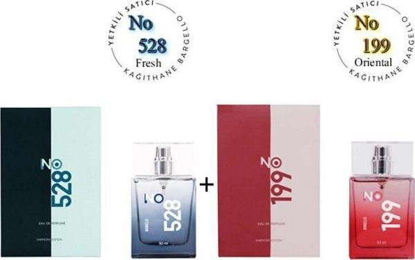 No: 528 + No:199 Erkek / Unisex Parfüm Edp 50 ml Fresh / Oriental - Mnms50no528199 - Image 1