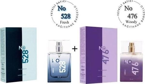 No: 528 + No:476 Erkek / Unisex Parfüm Edp 50 ml Fresh / Woody - Mnms50no528476 - Image 1