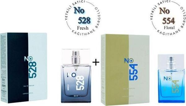 No: 528 + No:554 Erkek / Unisex Parfüm Edp 50 ml Fresh / Floral - Mnms50no528554 - Image 1