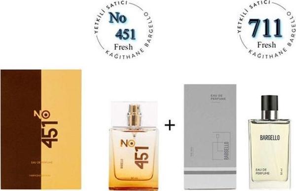 No:451 + 711 Unisex / Erkek Parfüm Edp 50 ml Fresh - Mnms50no451711 - Image 1