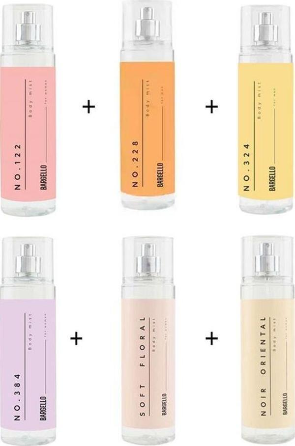 Kadın Bodymist Set No:122 No:228 No:324 No:384 Soft Floral Noir Oriental 210ml -mnms210set - Image 1