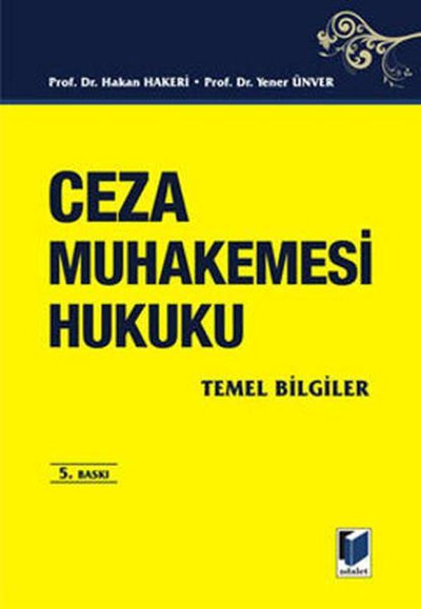 Ceza Muhalemesi Hukuku Temel Bilgiler (Orta Boy) - Adalet Yayınları - Image 1