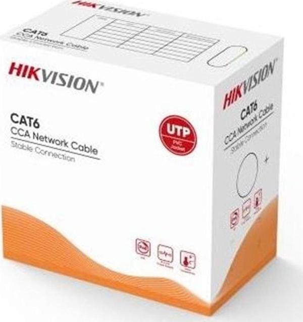 Hıkvısıon Hıkvısıon 23Awg Gri 305M Cca Cat6 Ds-1Ln6Uu/Cca(O-Std) - Image 1