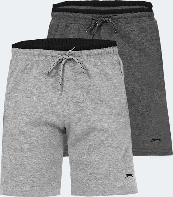 Slazenger NAGORE 2 li Set Erkek Şort Gri - Koyu Gri - Image 1