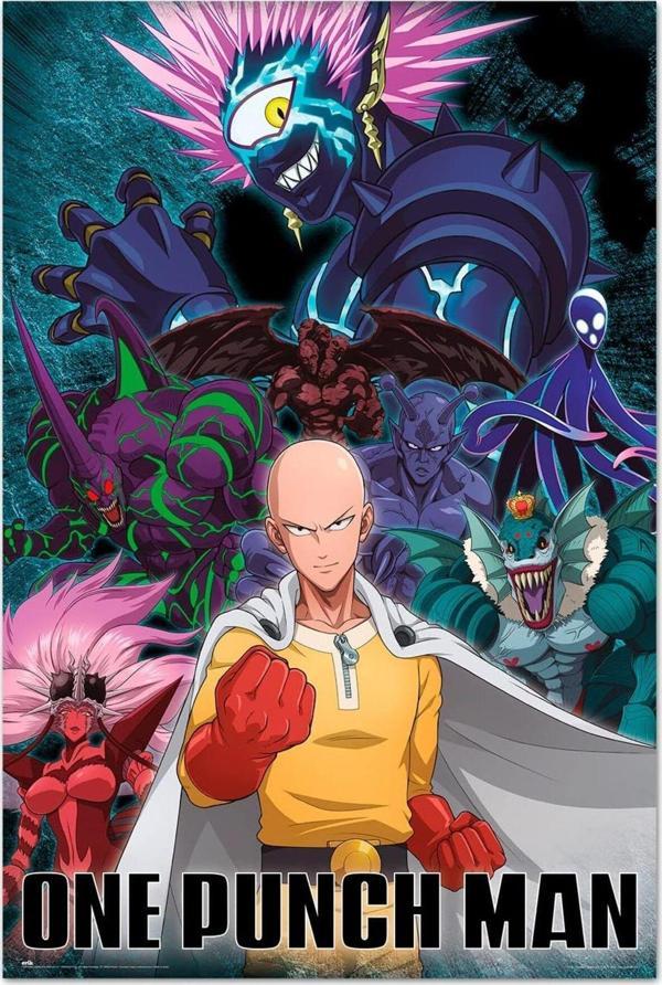 Grupo Erık One  Punch Man Saıtama Vs Vıllıan  Maxı Poster İthal - Image 1