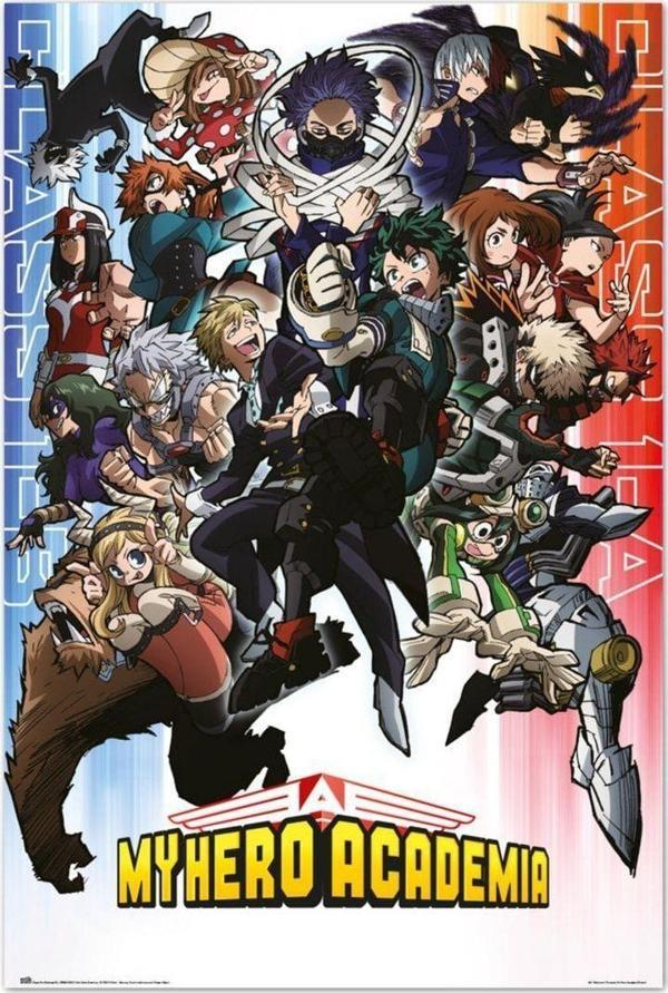 Grupo Erık My Hero Academıa Class 1-A And Class 1-B Maxı Poster (İthal) - Image 1
