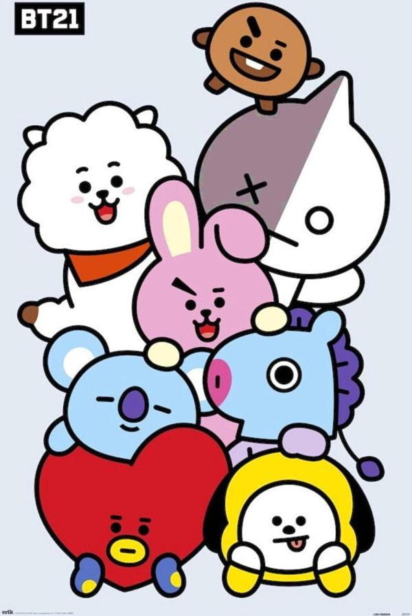 Grupo Erık Bt21 Characters Maxı Poster - Image 1
