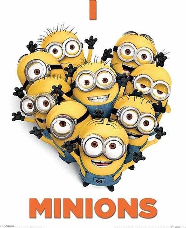 Pyramid International Mini Poster Despicable Me 2 I Love Minions - Image 1