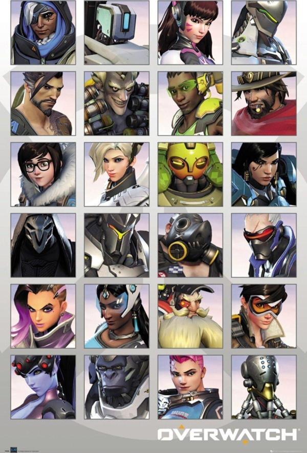 Gb Eye Overwatch Characters Portraıd Maxı Poster - Image 1
